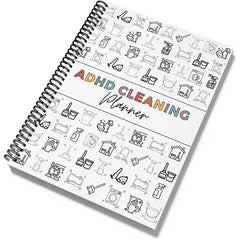 ADHD Cleaning Planner: Daily, Weekly & Monthly Household Cleaning Schedule & Checklist Organizer | Chore Chart for Neurodiverse Minds