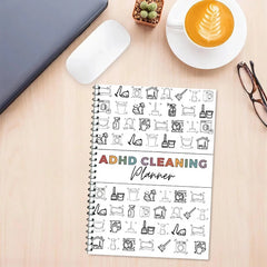 ADHD Cleaning Planner: Daily, Weekly & Monthly Household Cleaning Schedule & Checklist Organizer | Chore Chart for Neurodiverse Minds