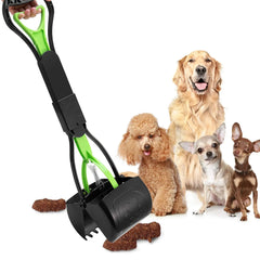 Foldable Pet Pooper Scooper – Durable & Non-Breakable Long-Handle Waste Scoop for Dogs & Cats
