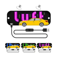 LED Ride-Sharing Sign – Bright Windshield Display for Uber & Lyft Drivers