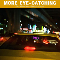 LED Ride-Sharing Sign – Bright Windshield Display for Uber & Lyft Drivers