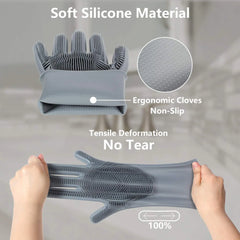 Pet Grooming Gloves – 5-Finger Deshedding & Massage Glove for Dogs, Cats & More