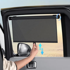 Retractable Car Window Shades – 2-Pack UV Protection & Heat Blocking Sunshades for Baby & Pet Safety