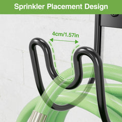 Wall-Mounted Garden Hose Holder – All-Weather Steel Hook with Nozzle Groove