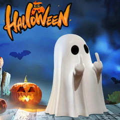 Whimsical Halloween Ghost Figurine – Cute & Spooky Tabletop Decor for Home, Gifting, and Seasonal Displays