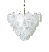 White Murano Disc Chandelier - NexioPick