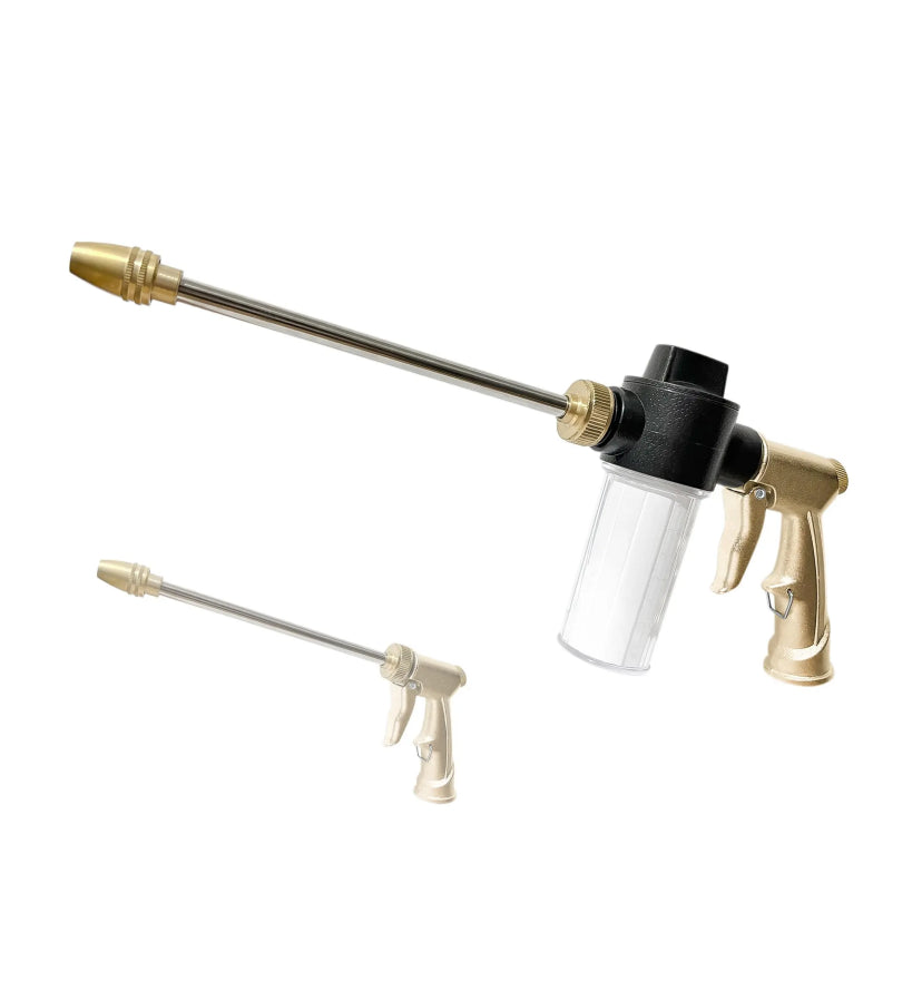 2-in-1 Foam Cannon Sprayer – Adjustable Soap & Water Nozzle with Brass Nozzle