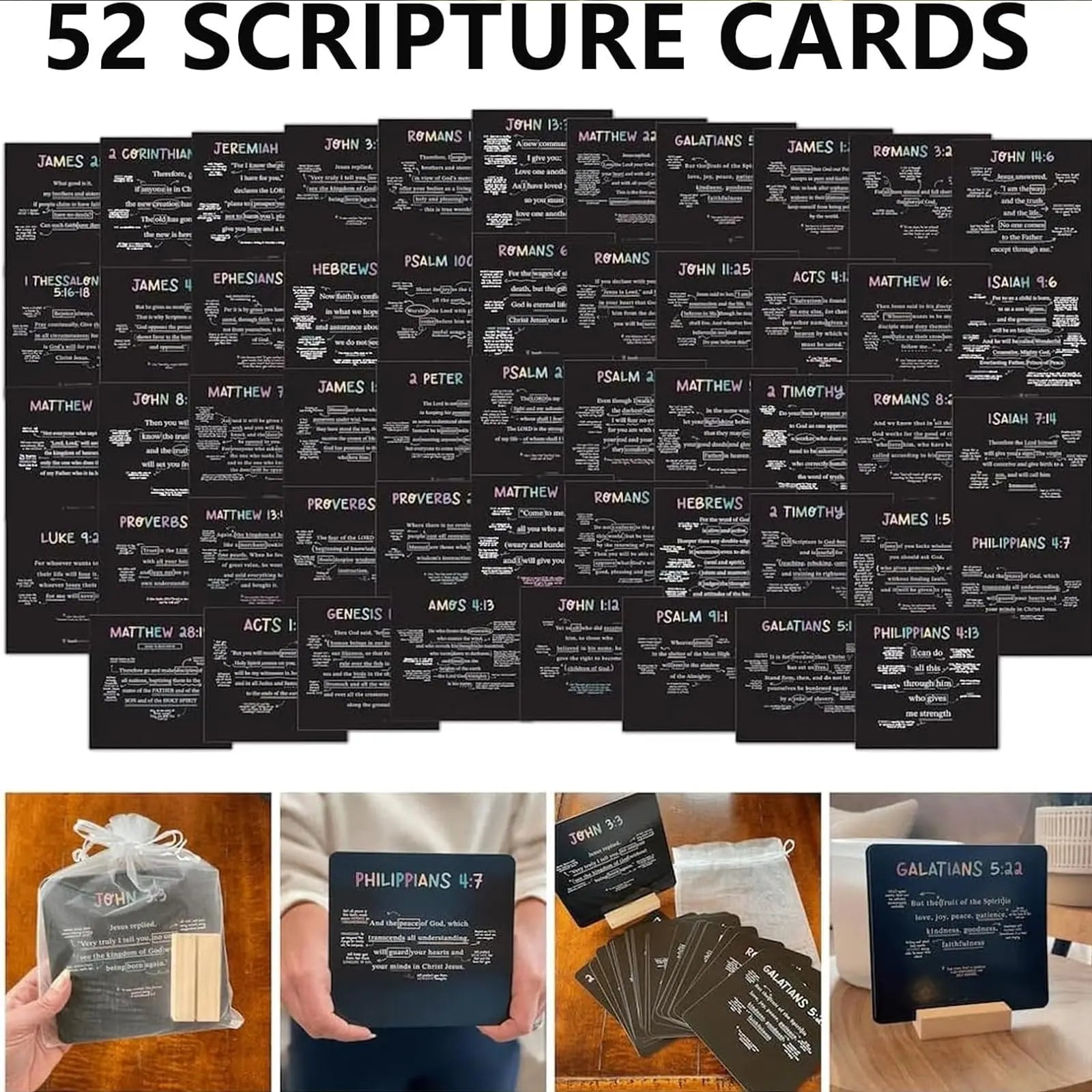 52 Classic Scripture Cards – Devotional & Gift Cards for Personal or Group Bible Study