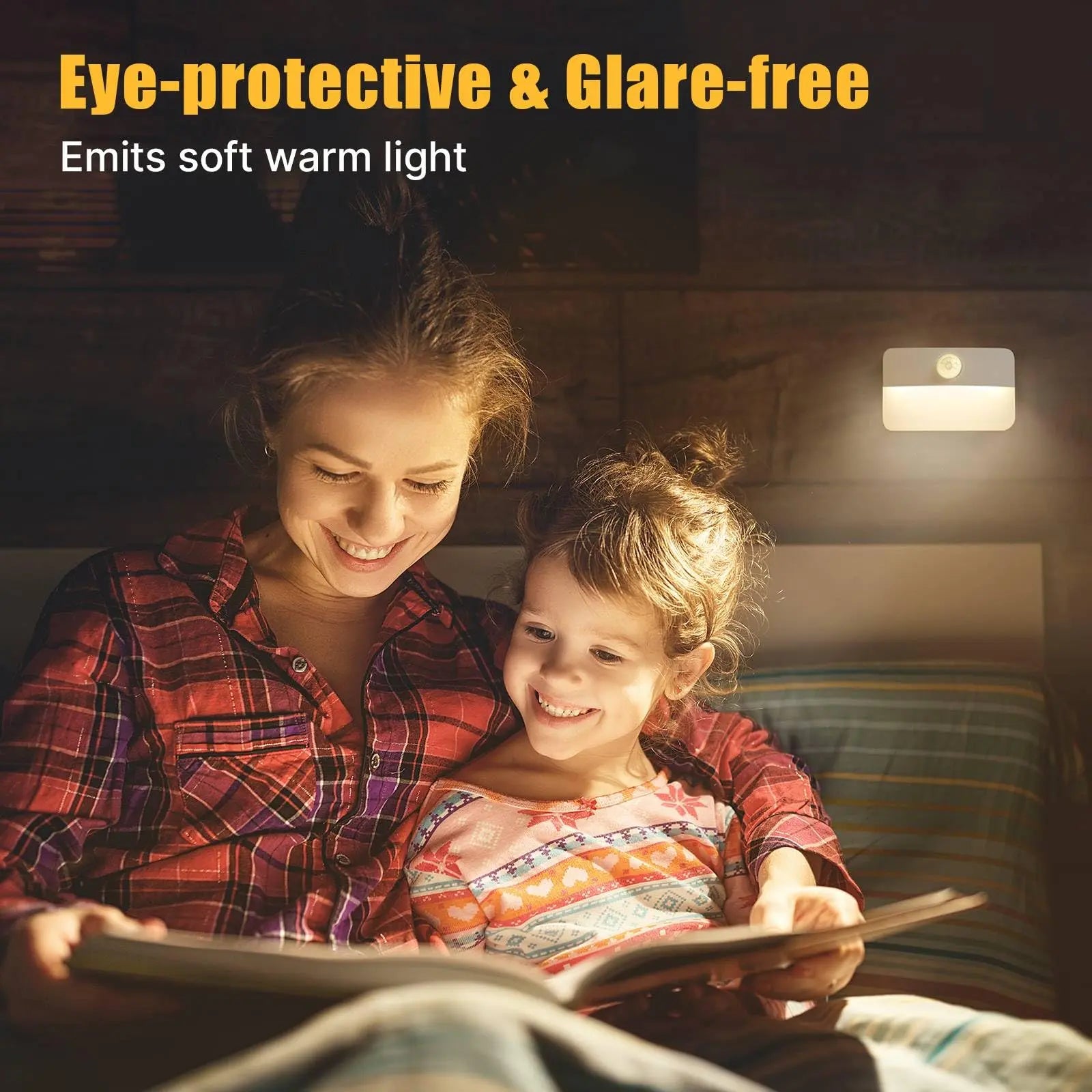 8-Pack Motion Sensor Stair Lights – Battery Powered Wireless LED Night Lights with Auto-Sensing