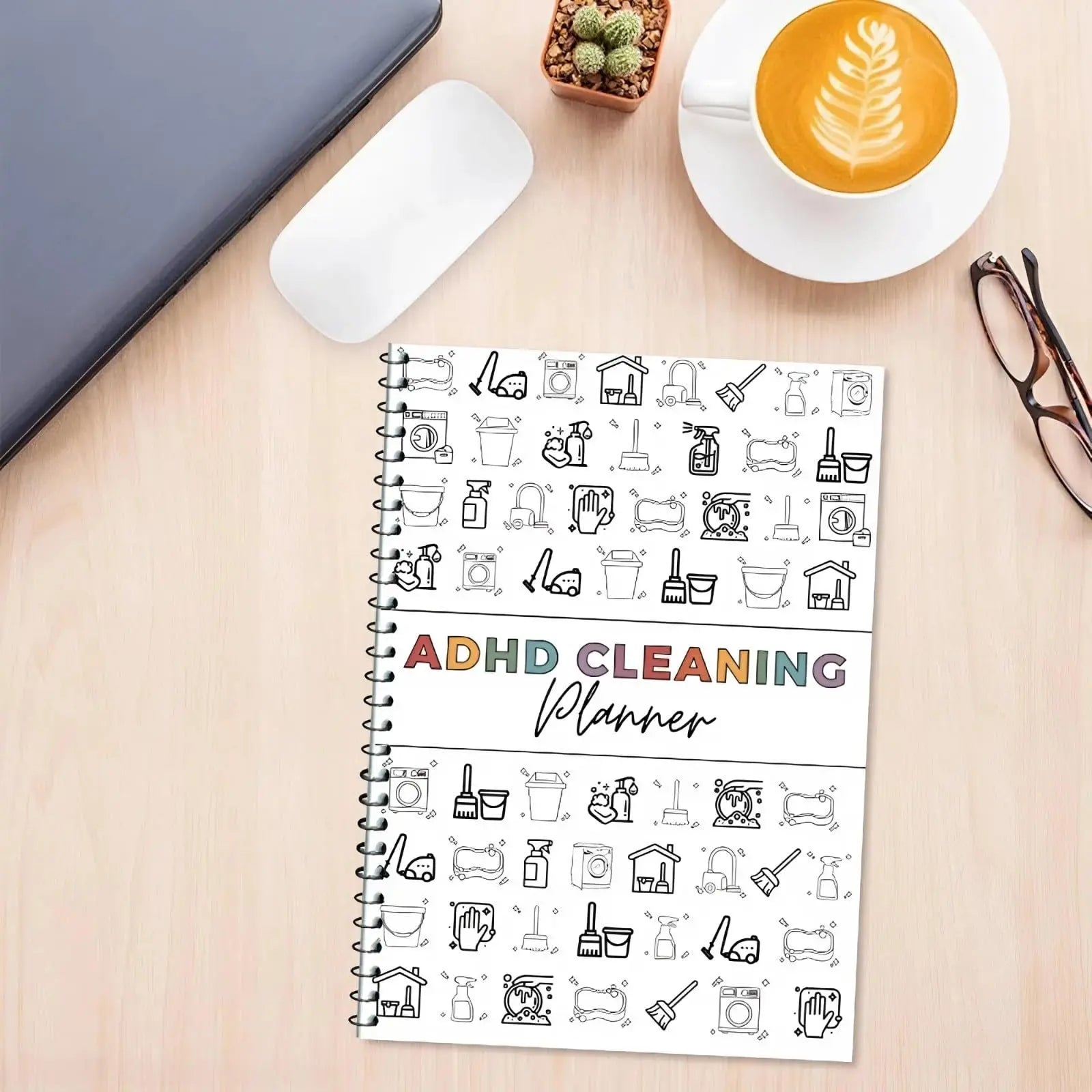 ADHD Cleaning Planner: Daily, Weekly & Monthly Household Cleaning Schedule & Checklist Organizer | Chore Chart for Neurodiverse Minds