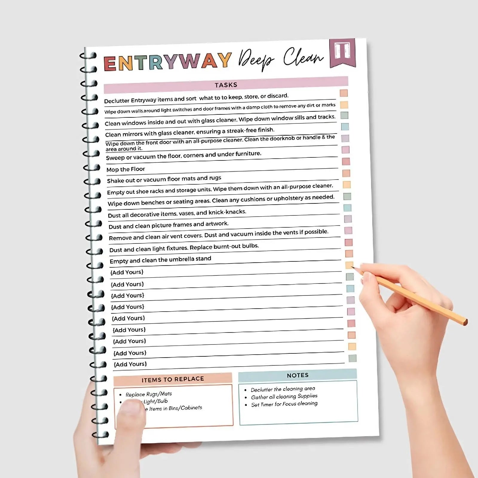 ADHD Cleaning Planner: Daily, Weekly & Monthly Household Cleaning Schedule & Checklist Organizer | Chore Chart for Neurodiverse Minds