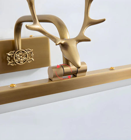 Adelaide Antler Brass Wall Lamp - NexioPick