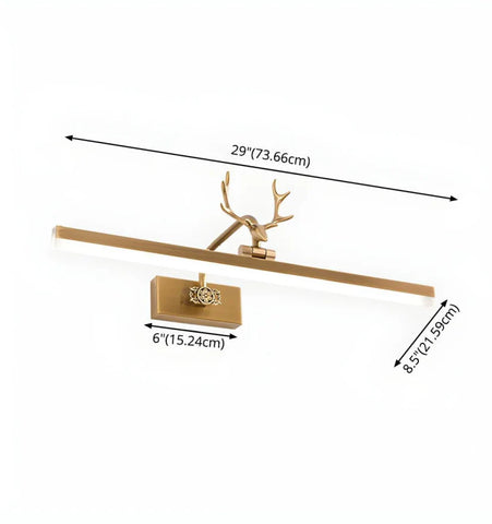 Adelaide Antler Brass Wall Lamp - NexioPick