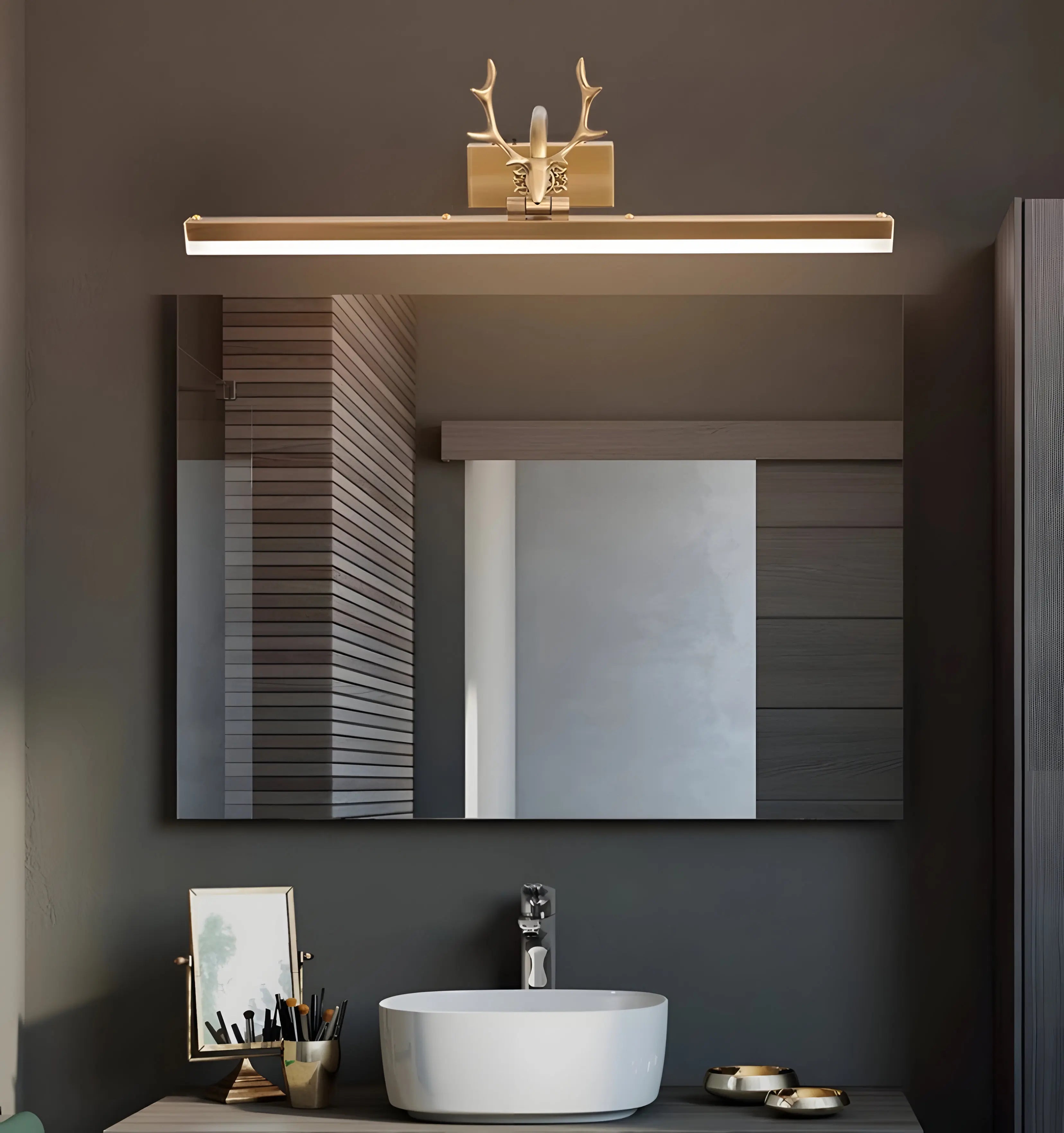 Adelaide Antler Brass Wall Lamp - NexioPick