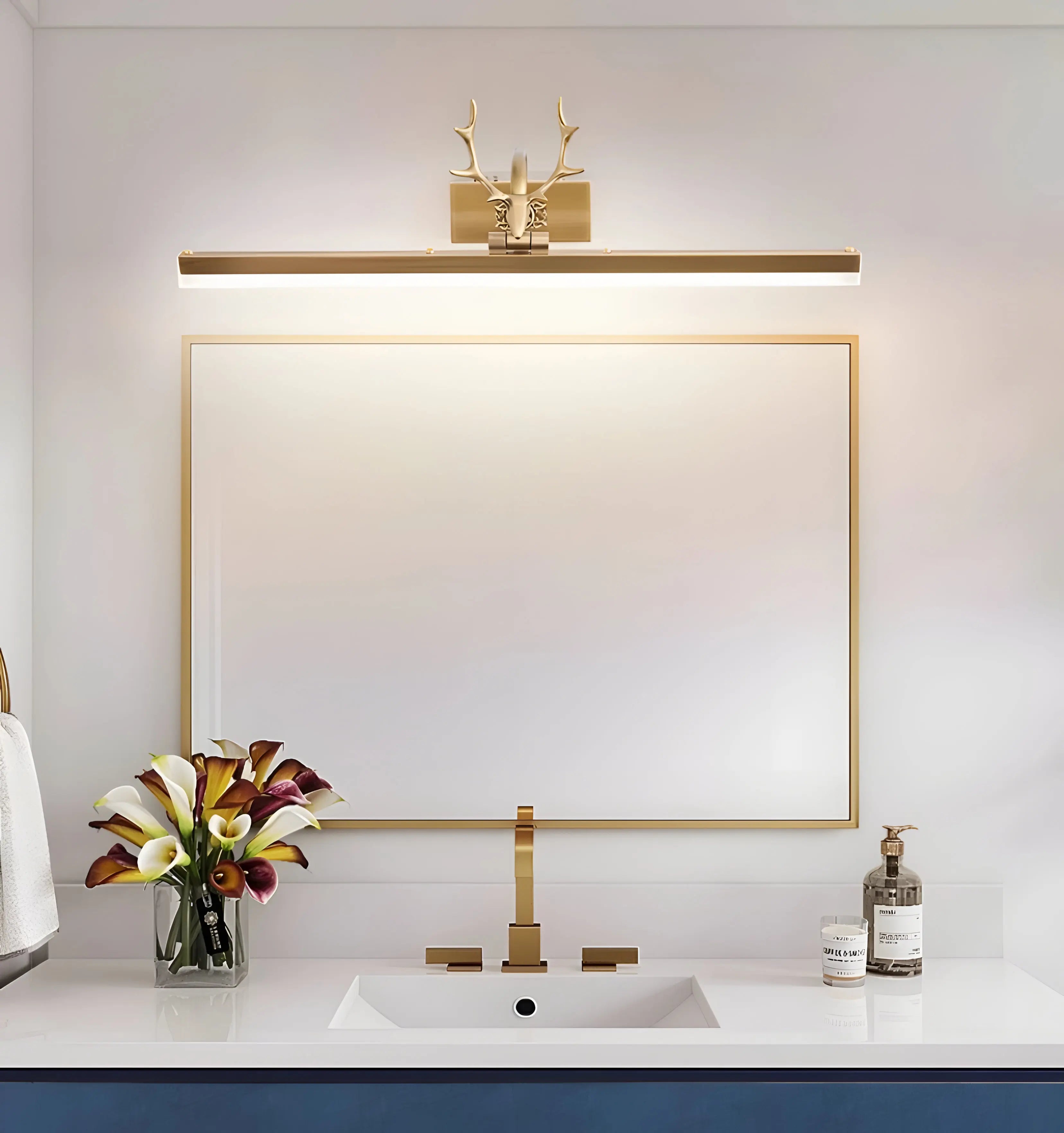 Adelaide Antler Brass Wall Lamp - NexioPick