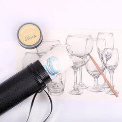 Adjustable Poster Storage Tube – Extendable 24"-40" Protective Carrier for Blueprints, Artwork & Maps