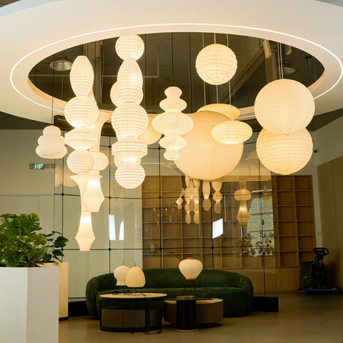 Washi Paper Tayo Pendant Swag Lamp - NexioPick