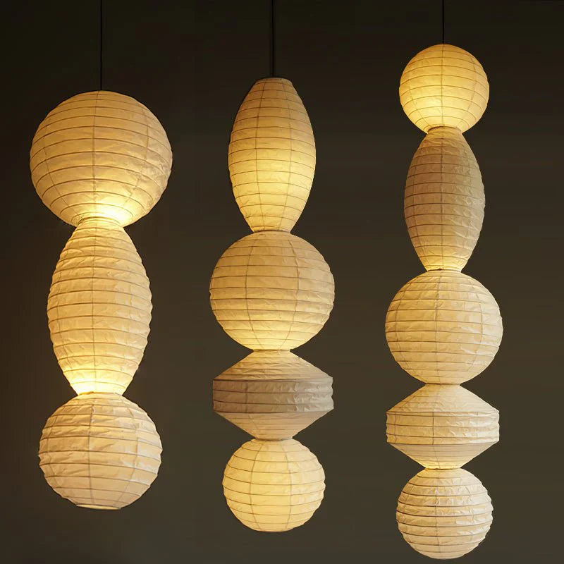 Washi Paper Tayo Pendant Swag Lamp - NexioPick