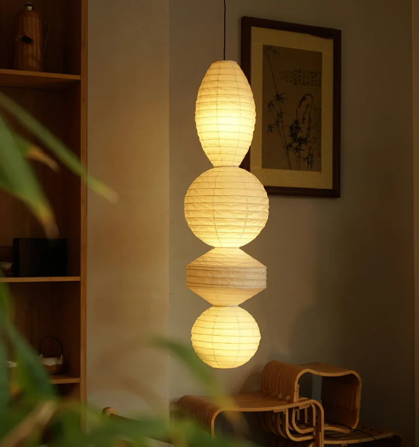 Washi Paper Tayo Pendant Swag Lamp - NexioPick