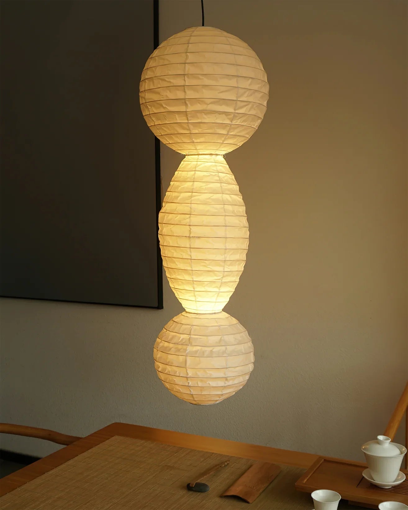 Washi Paper Tayo Pendant Swag Lamp - NexioPick