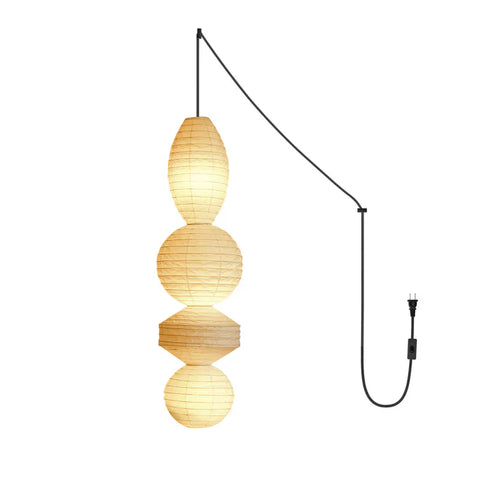 Washi Paper Tayo Pendant Swag Lamp - NexioPick