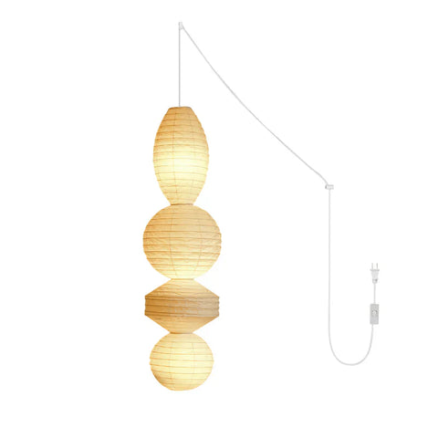 Washi Paper Tayo Pendant Swag Lamp - NexioPick