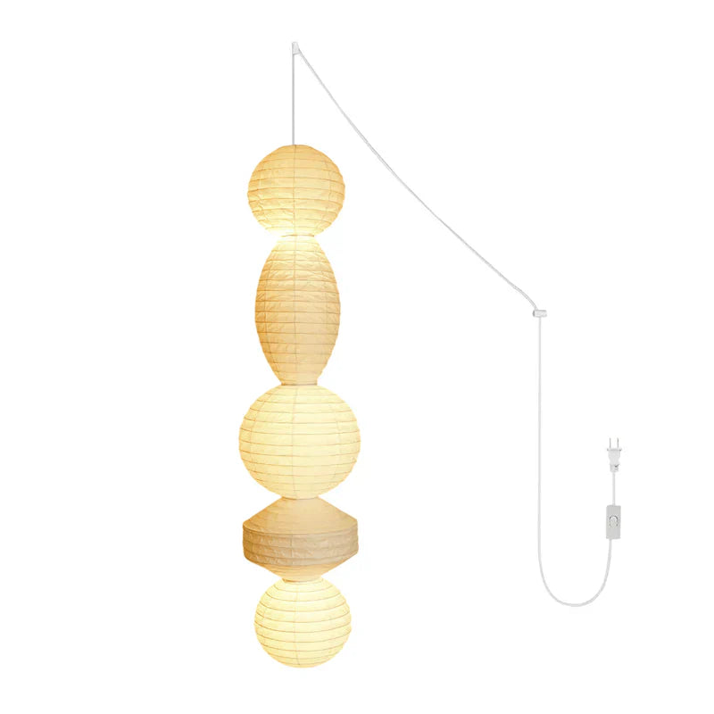 Washi Paper Tayo Pendant Swag Lamp - NexioPick