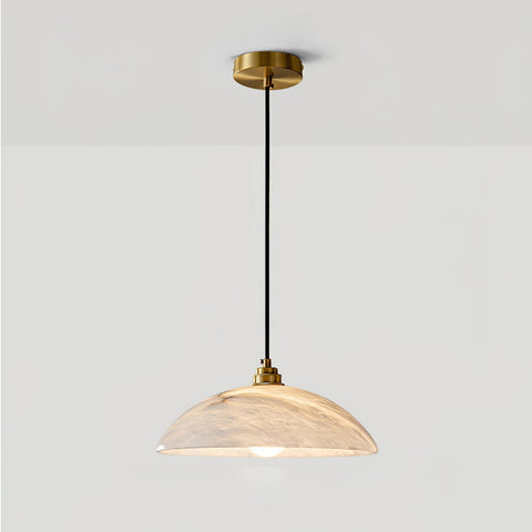 Alabaster Dome Pendant Lamp