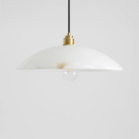 Alabaster Dome Pendant Lamp