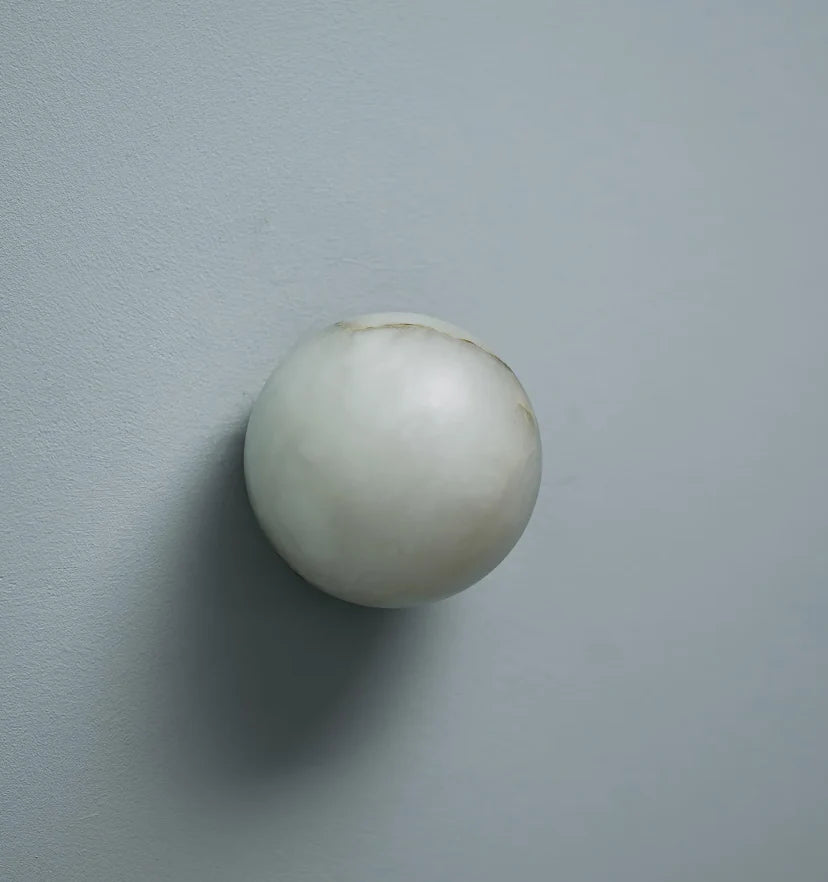 Alabaster Mini Orb Wall Lamp - NexioPick