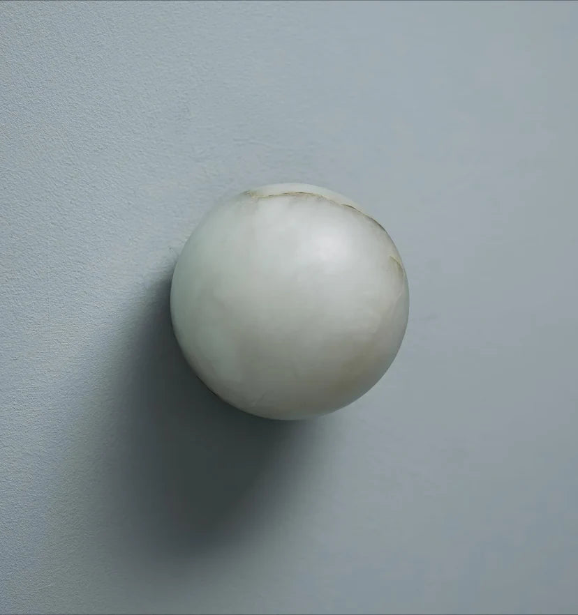 Alabaster Mini Orb Wall Lamp - NexioPick