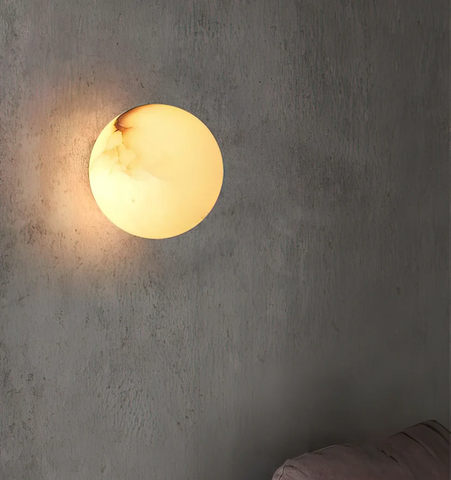 Alabaster Mini Orb Wall Lamp - NexioPick