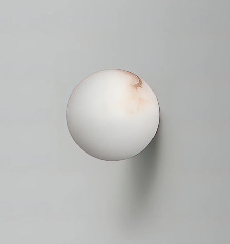 Alabaster Mini Orb Wall Lamp - NexioPick
