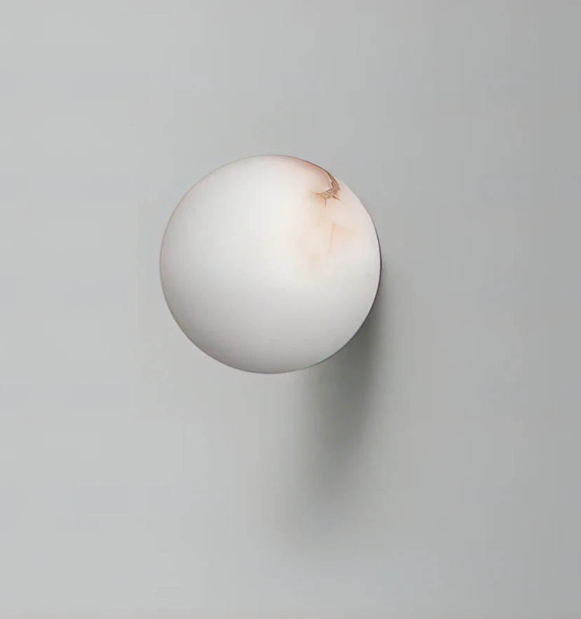 Alabaster Mini Orb Wall Lamp - NexioPick