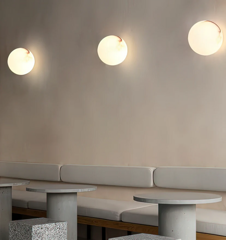 Alabaster Mini Orb Wall Lamp - NexioPick