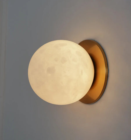 Alabaster Mini Orb Wall Lamp - NexioPick