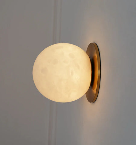 Alabaster Mini Orb Wall Lamp - NexioPick