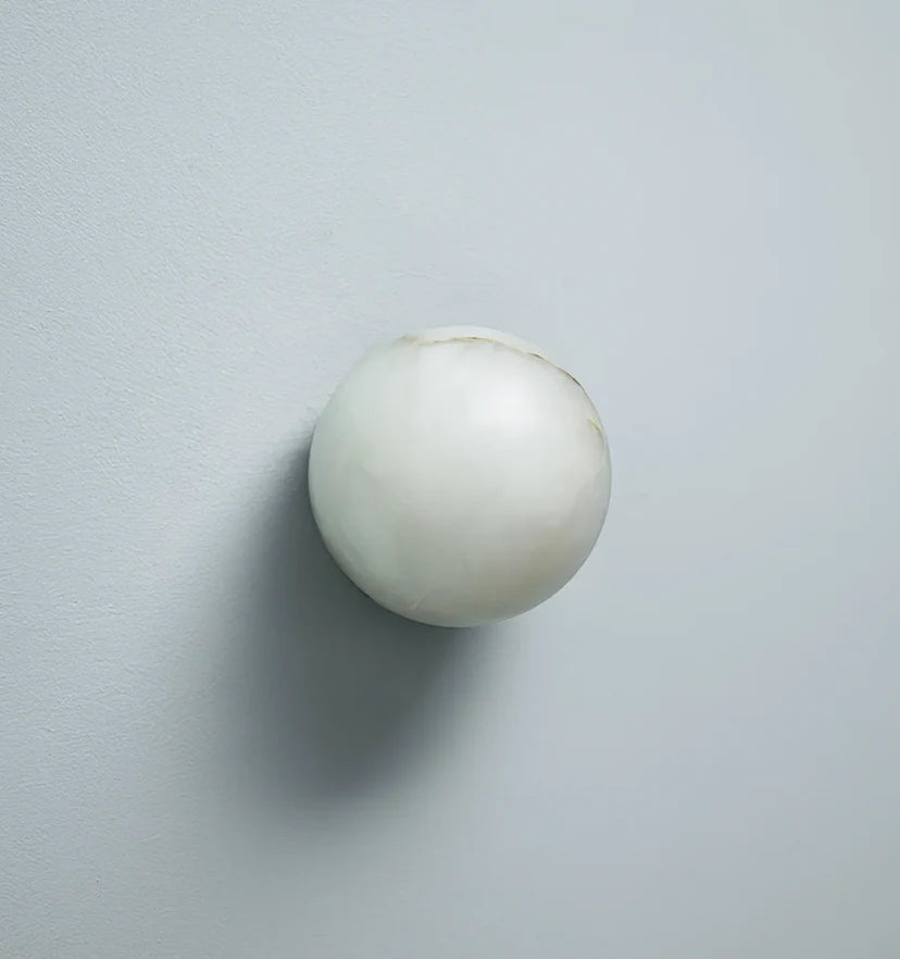Alabaster Mini Orb Wall Lamp - NexioPick