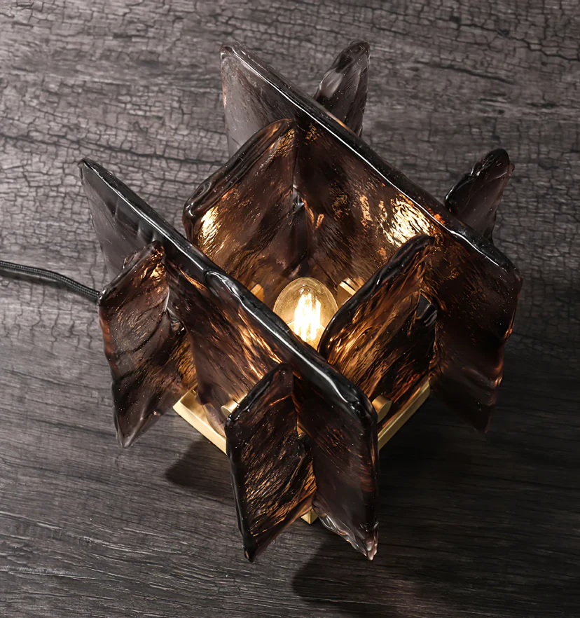 Amber Building Block Table Lamp - NexioPick