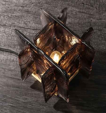 Amber Building Block Table Lamp - NexioPick