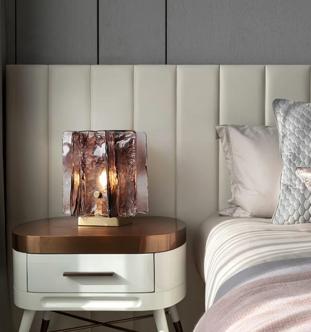 Amber Building Block Table Lamp - NexioPick