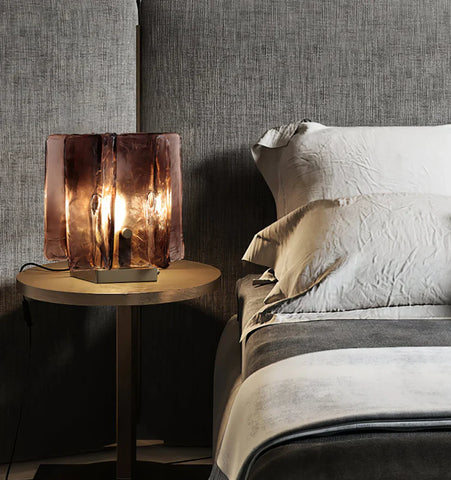 Amber Building Block Table Lamp - NexioPick