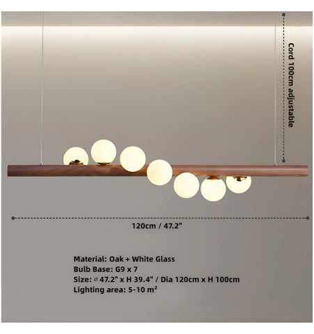 Amelia Log Bubble Chandelier - NexioPick