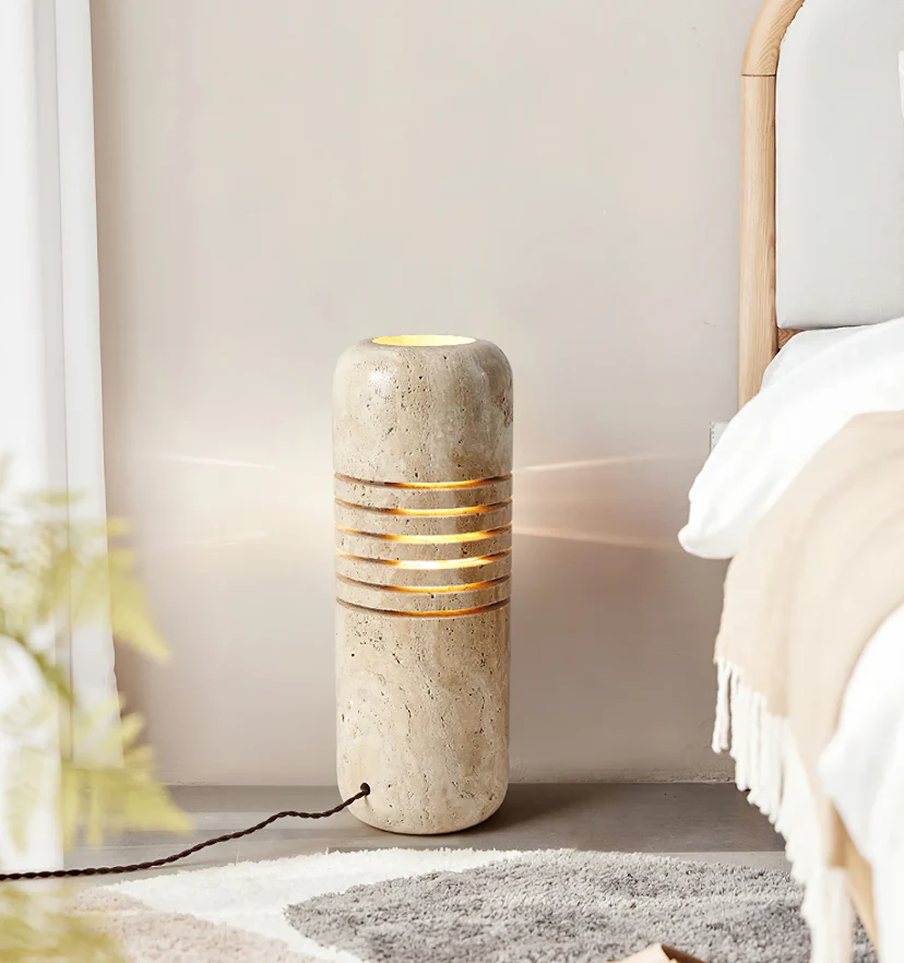 Big Stone Bucket Floor Lamp - NexioPick