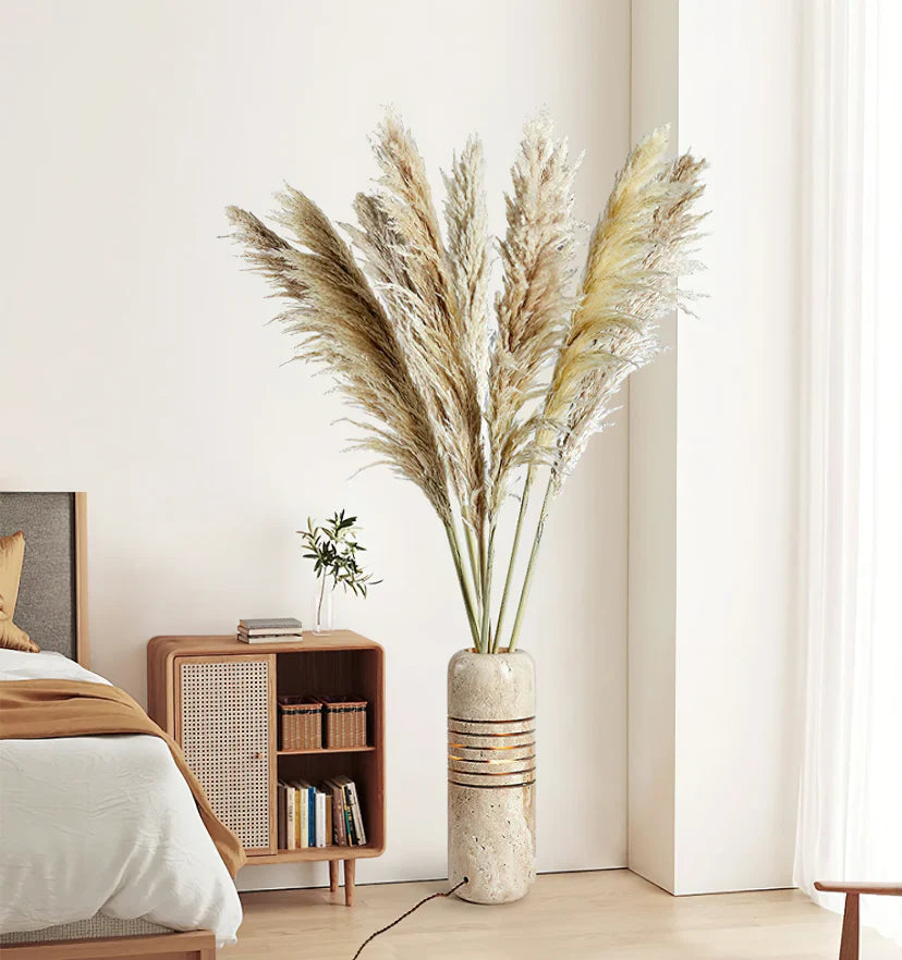 Big Stone Bucket Floor Lamp - NexioPick