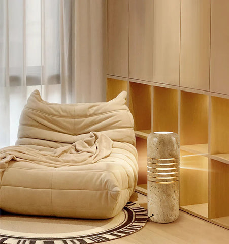 Big Stone Bucket Floor Lamp - NexioPick