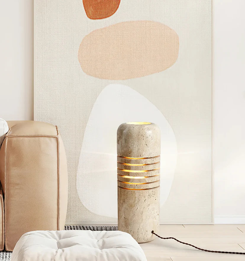 Big Stone Bucket Floor Lamp - NexioPick