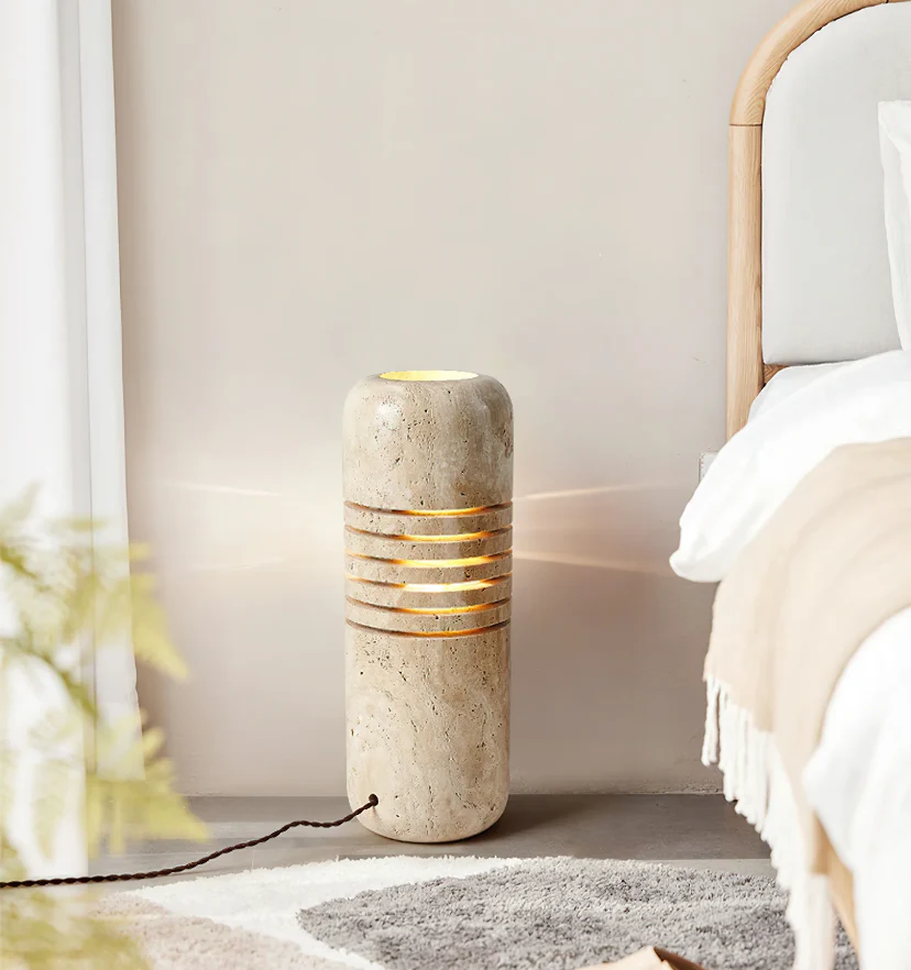 Big Stone Bucket Floor Lamp - NexioPick