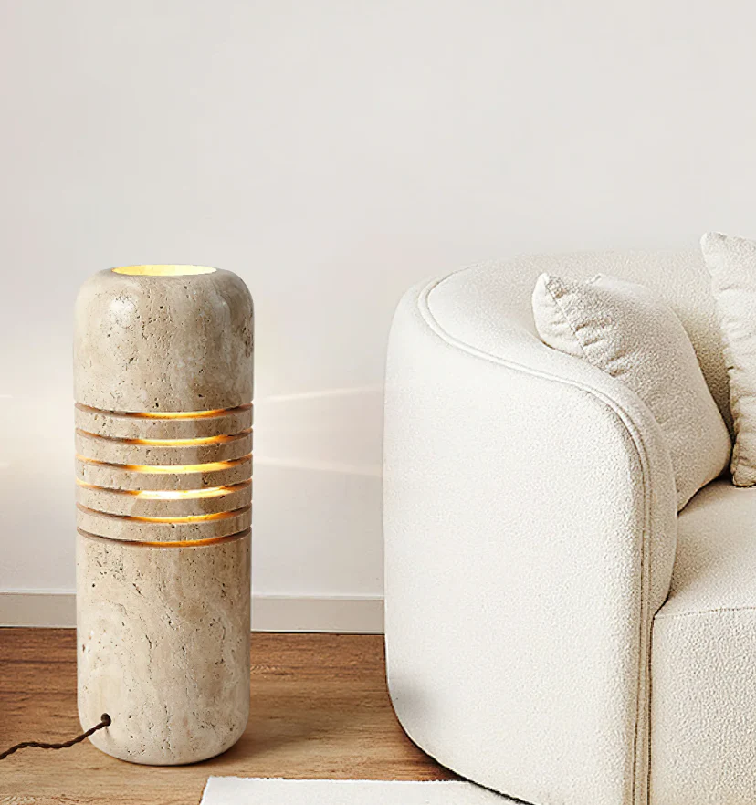 Big Stone Bucket Floor Lamp - NexioPick