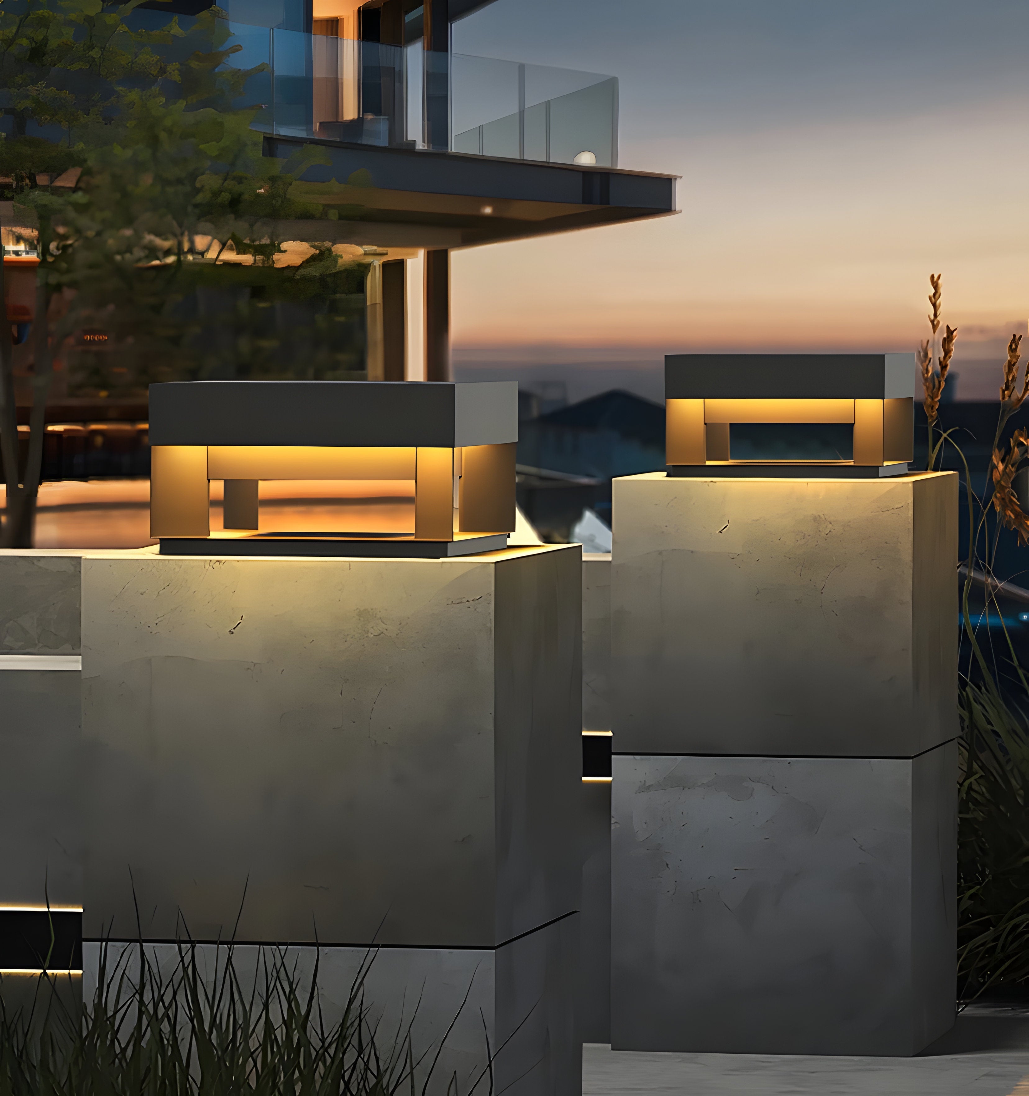 Black Box Outdoor Post Light - NexioPick